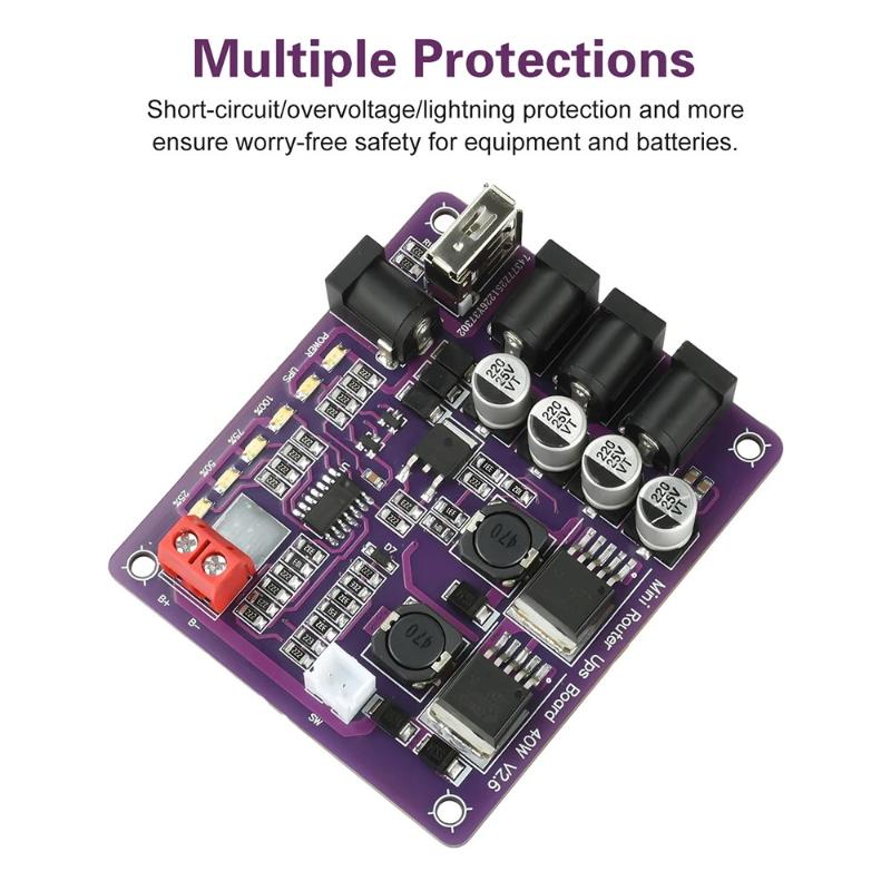 Mini UPS para Router, Placa de - Power Supply 12V reseña y precio