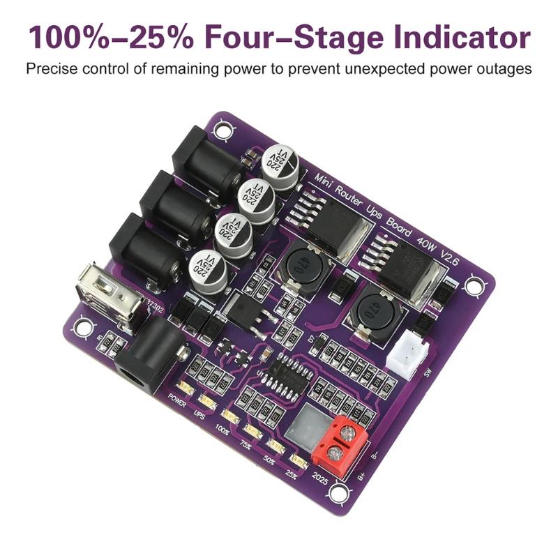 Mini UPS para Router, Placa de - Power Supply 12V reseña y precio